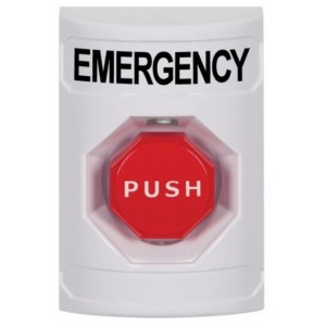 STI SS2302EM-EN S/Station – White – Push - Key-to-Reset Illum. Emergency